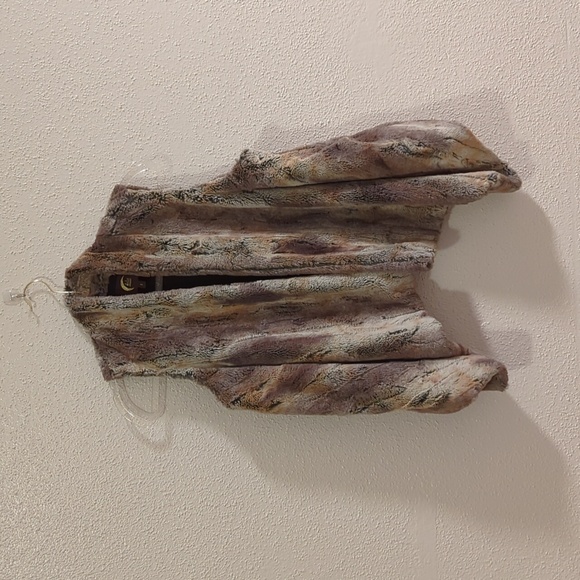 Blu Moon Faux fur open vest - Picture 1 of 3